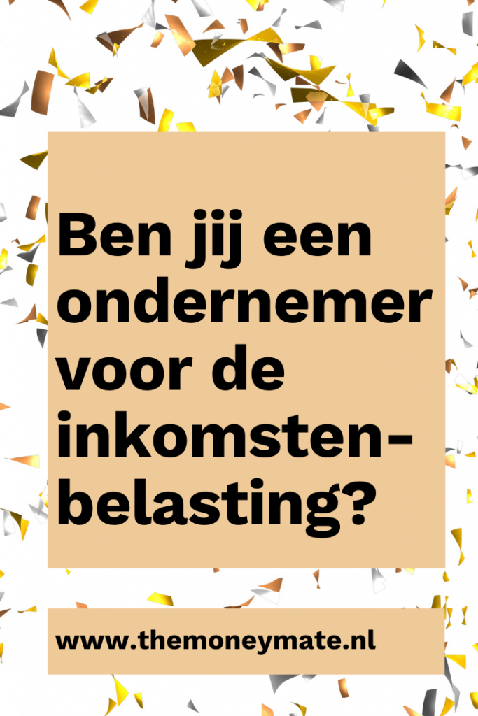 ondernemer inkomstenbelasting