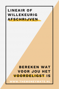 willekeurig afschrijven