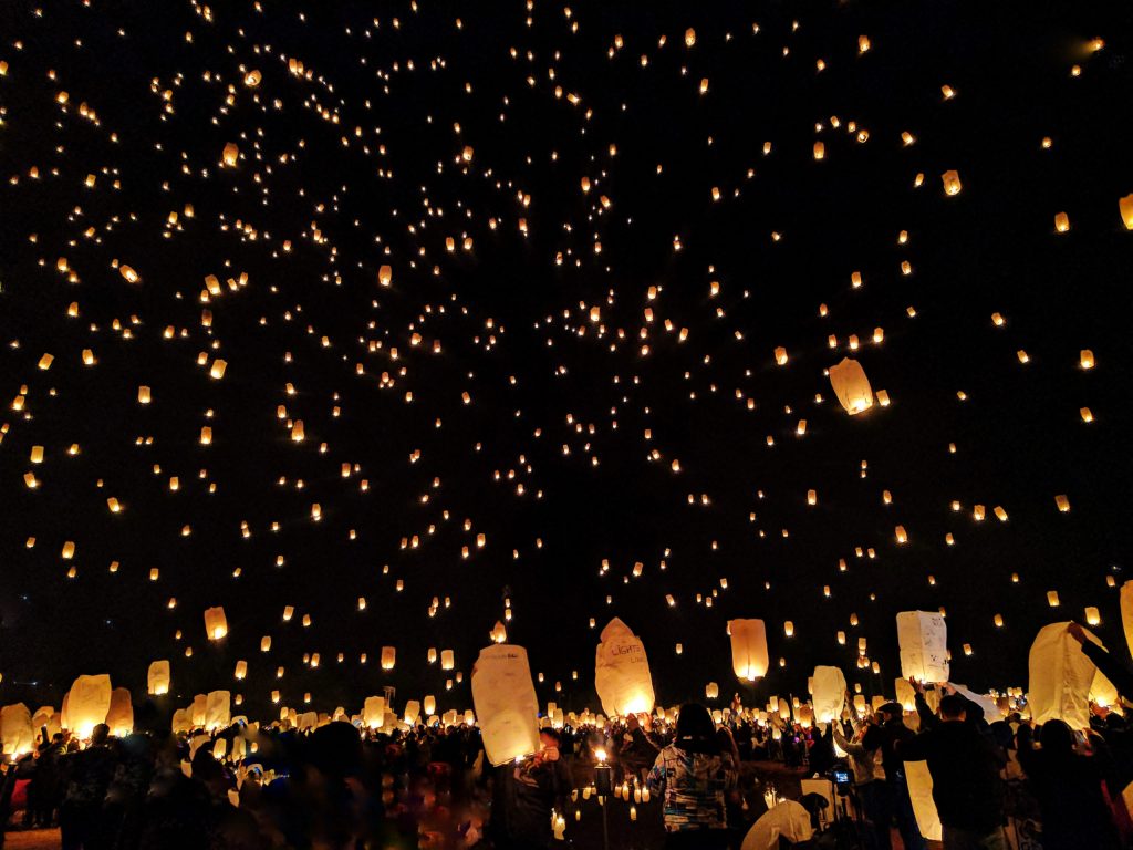 Canva - Group of People Throwing Paper Lantern on Sky during Night Winstgevend event organiseren