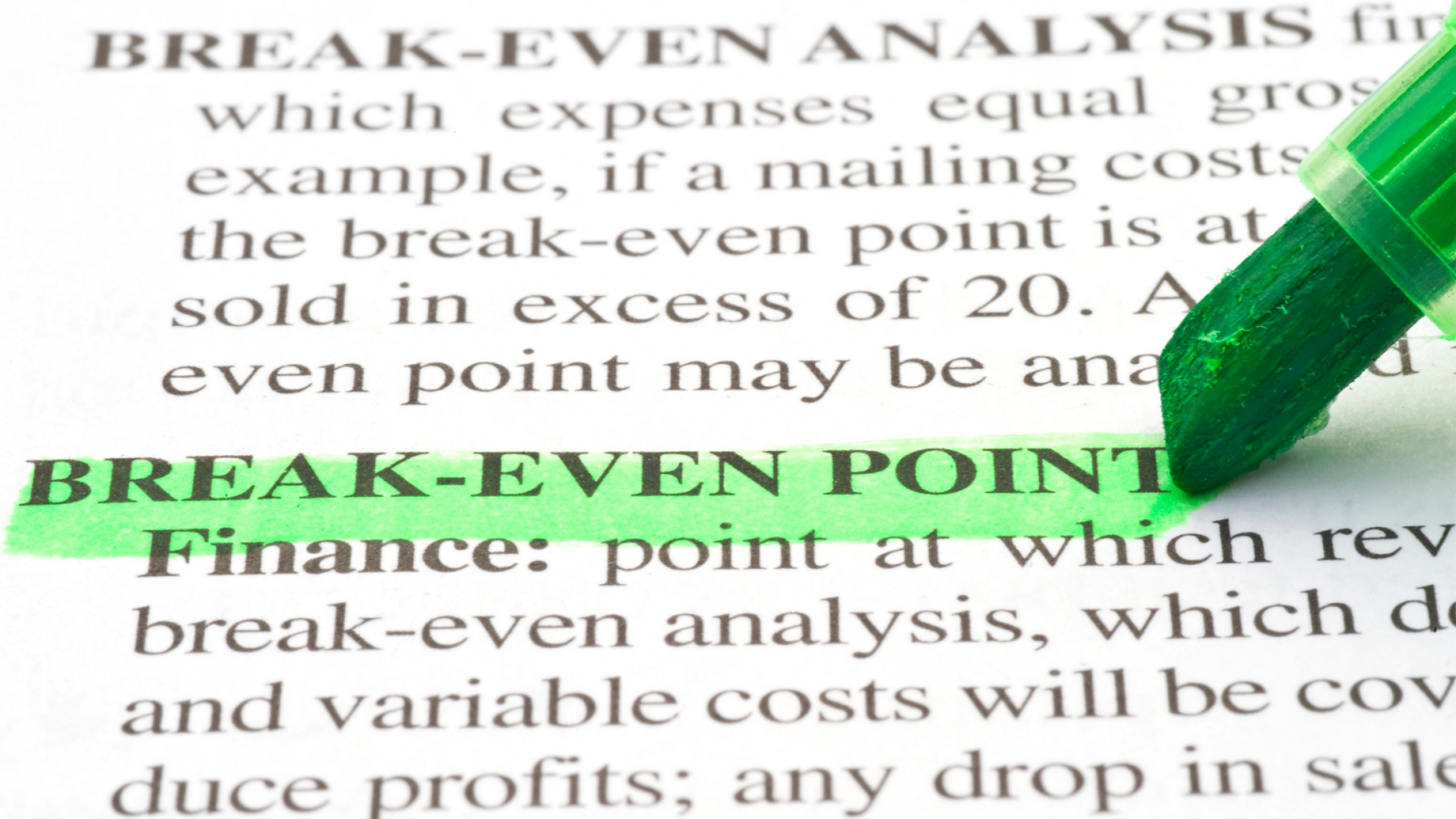 Breakeven afzet berekenen hoe doe je dat? Marissa Bonants