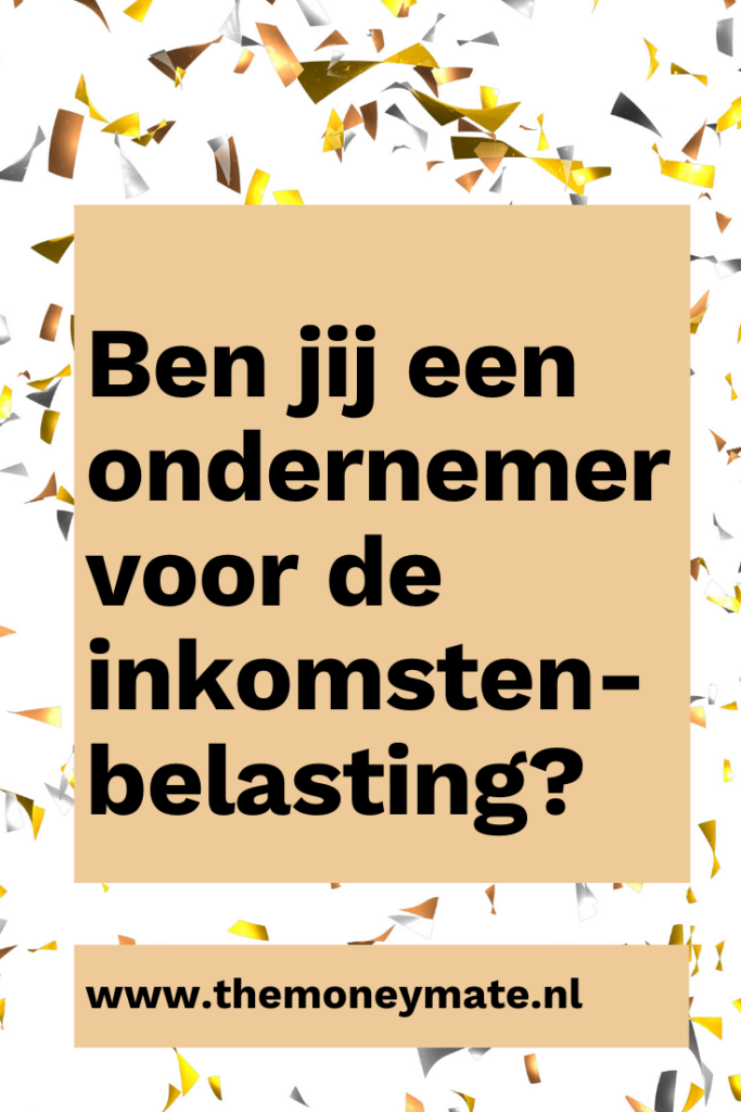 ondernemer inkomstenbelasting