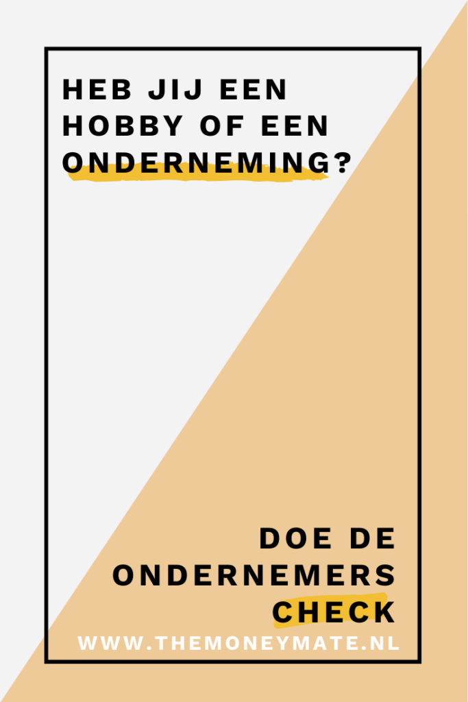 ondernemer inkomstenbelasting